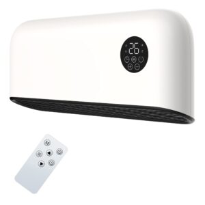 MYLEK Over Door Heater 2000W Wall Mounted Indoor Overdoor Hot Air Downflow Curtain - Fan - With Remote Control