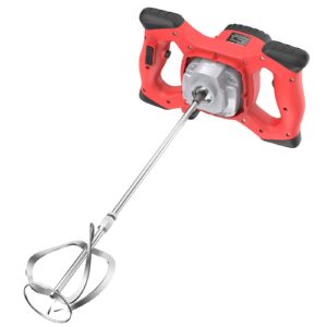 IMAYCC Portable Concrete Cement Mixer 2100W Electric Paddle Mixer Adjustable 6 Speed Handheld Plaster Grout Paint Thinset Mortar Paddle Mixer Drill Mixer Stirring Tool
