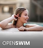Shokz OpenSwim Swimming MP3 Headphones, Open-Ear Bone Conduction Headset, IP68 Waterproof, 4 GB M...