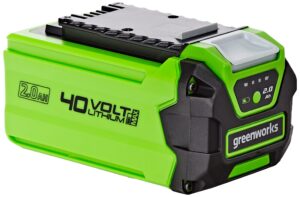 Greenworks Battery G40B2 (Li-Ion 40V 2Ah Fast Charging System Without Self-Discharge Suitable for All Devices and Batteries of the 40V Greenworks Tools Series)