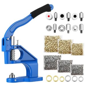 Dyna-Living Hand Press Grommet Machine Kit Eyelet Punch Kit Hole Punch Tool