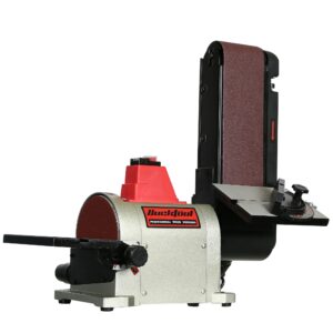 BUCKTOOL 500W Bench Belt Sander 4 in x 36 in Belt and 6 in Disc Sander with Direct-Drive Motor