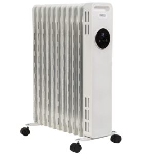 Zanussi 2300W Oil Filled Radiator 11 Fin Portable Electric Heater & Remote Control