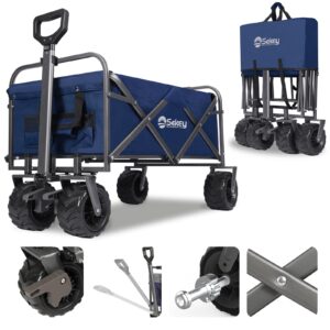 Sekey foldable folding wagon cart with brake