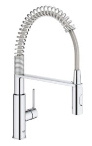 GROHE Get - Kitchen Sink Tap Single-Lever Mixer with Professional Spray (1-Hole Installation