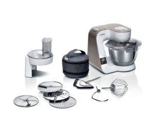 Bosch CreationLine Serie 4 MUM5XW10GB 3.9 Litre 1000W Stand Mixer with Integrated Scales - Champagne