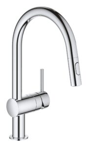 GROHE Minta - Kitchen Sink Pull Out Mixer Tap (Shower Head with 2 Spray Options