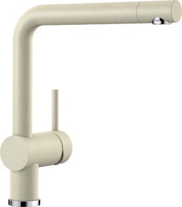 BLANCO LINUS – Modern Kitchen Mixer Tap with High Spout – High Pressure – Beige – 516703
