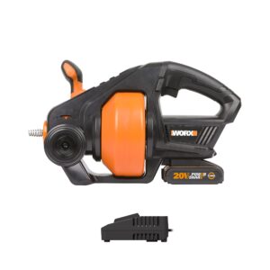 Worx WX891 18V(20V MAX) Cordless Drain Auger with 2Ah Lithium-ion Battery and Charger