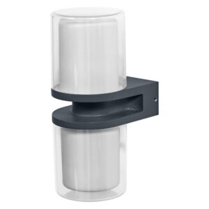 LEDVANCE SMART+ WI-FI UPDOWN FLARE RGBW - Dimmable LED Wall Light Dark Grey For Outdoor Use Made of Durable Aluminium