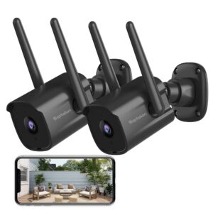 Septekon Security Camera Outdoor CCTV Camera Wireless 2 Pack