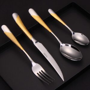 DAFFODILY | 24/16 Pieces Luxury Cutlery Set. Spoons