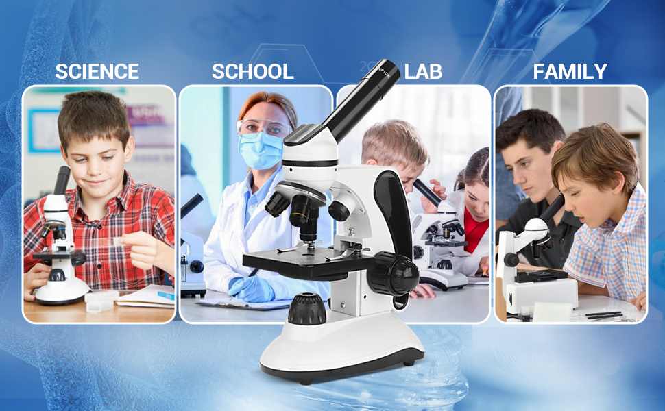 40~2000x Microscope for kids, students,adults - Keystone 4
