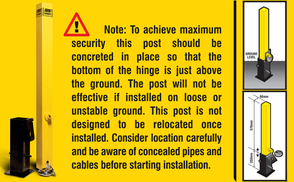 MP9731 Removable Security Post