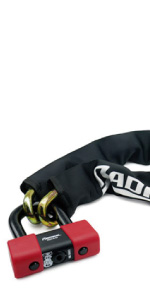 radikal, security, anti-theft, motorbike, disc, scooter, padlock, rk48120, classe sra, red, approved