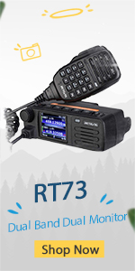 Retevis RT73 Mobile Transceiver, Dual Band Dual Monitor, DMR Digital/Analog