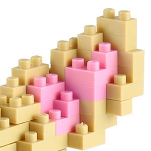 corgi building bricks