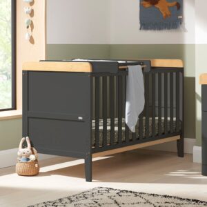 Tutti Bambini Rio Wooden Cot Bed & Cot Top Changer 3 in 1 Convertible Baby Cot Bed