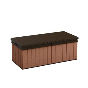 Keter Darwin 380L Outdoor Garden Storage Box Garden Furniture - Brow