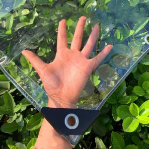Plant cover Transparent Tarpaulin- Waterproof PVC Plastic Tarp with Eyelets
