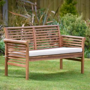 Plant Theatre 2-Seater Hardwood Garden Sofa with Cushion included