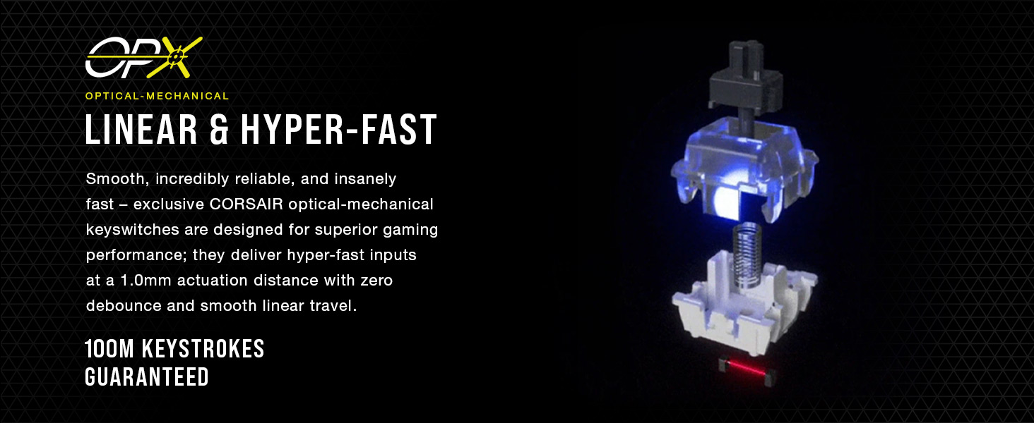 optical-mechanical keyswitches, opx, optical keyboard