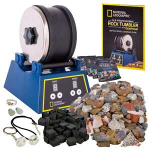 NATIONAL GEOGRAPHIC Rock Tumbler Kit - 1.36 kg Extra Large Capacity