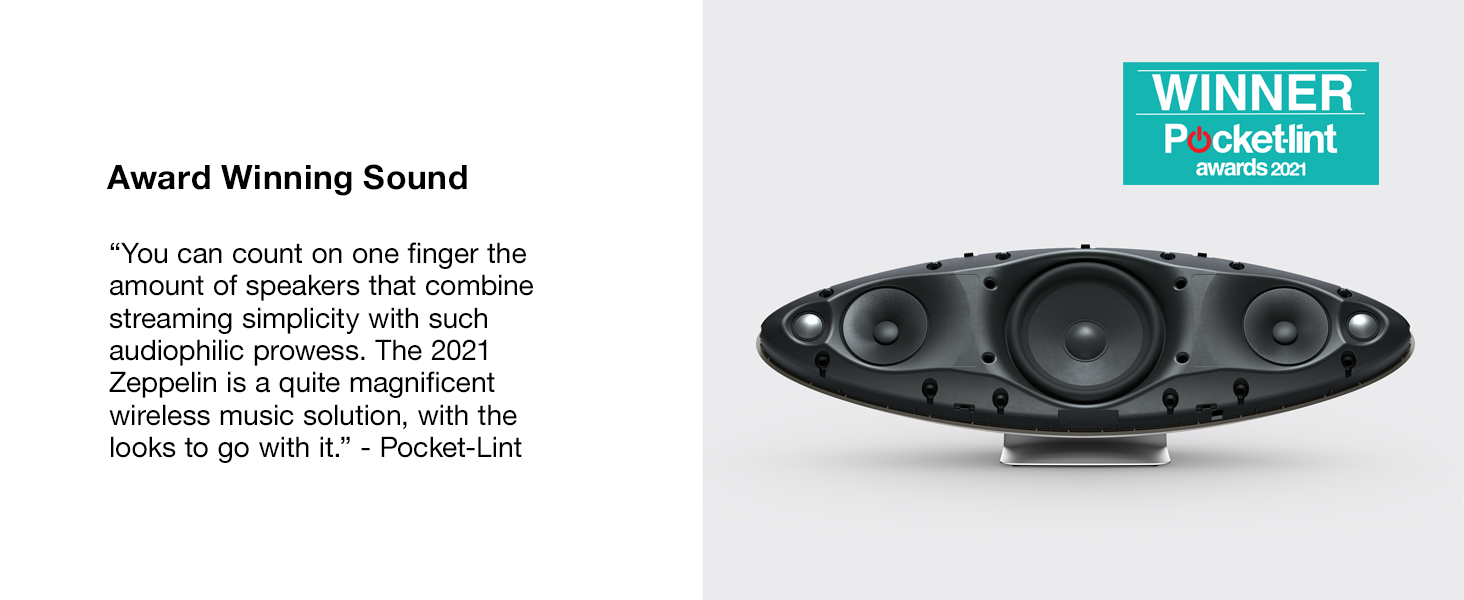 Bowers & Wilkins Zeppelin Wireless Smart Speaker with Alexa Built-In