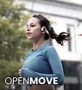 Shokz OpenRun Bone Conduction Sports Headphones, Bluetooth Wireless Earphones with Mic, 8H Playti...