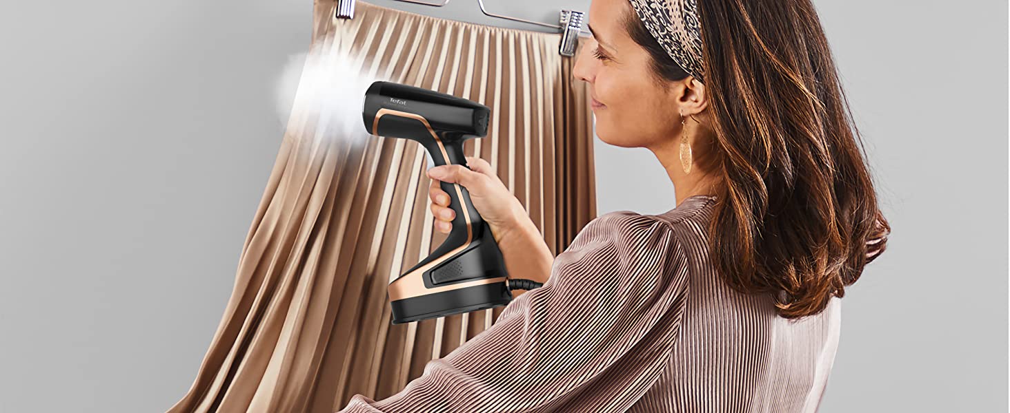 Tefal DT8103 Garment Steamer Safe to Use on all ironable fabircs