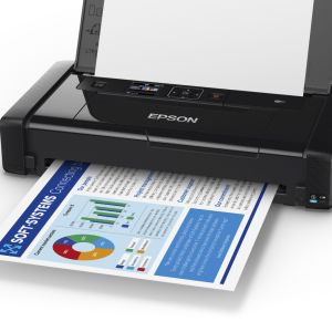 wf-100, A4 printer, mobile, portable, Wi-Fi, Wi-Fi Direct, LCD screen, built-in battery, wireless