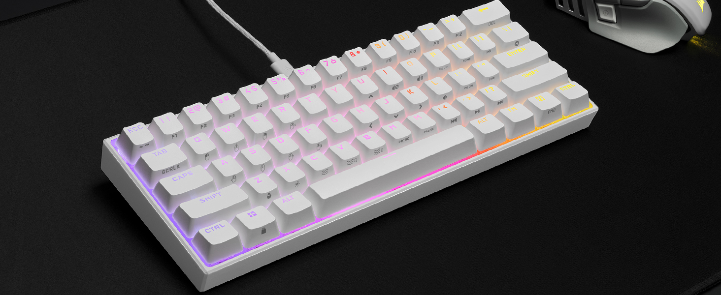 K65 RGB MINI WHITE - Gallery Image 1