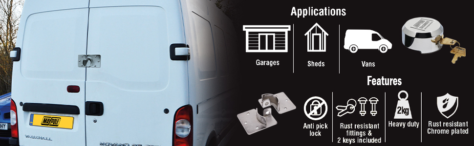 MP908 Heavy Duty Van Door Lock
