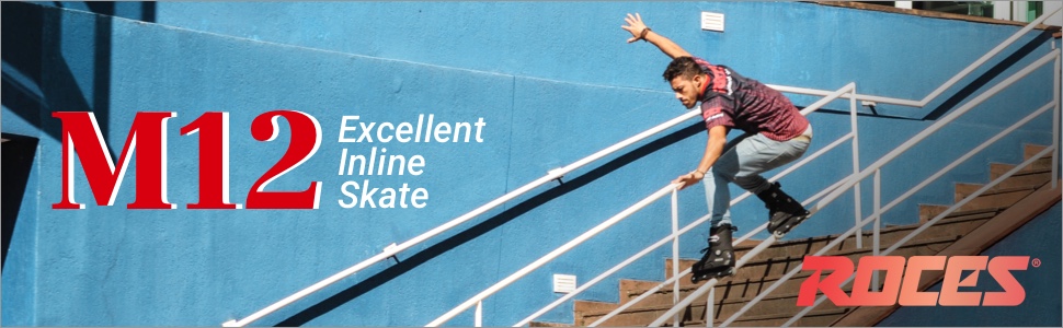 Roces M12 UFS, Men's Roller Blades, Black, 5 UK (39 EU)