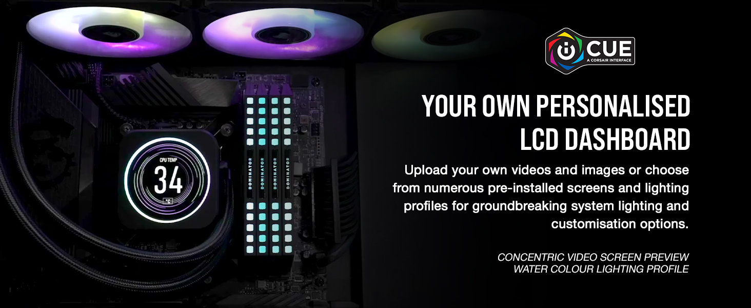 Personlisaed LCD Dashboard;Personalised LCD Screen;Screen Profiles;Lighting Profiles;Customisation