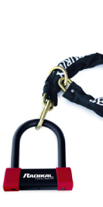 Radikal security, anti-theft, motorcycle, disc, scooter, padlock, rk120R + RK10120L, classe sra