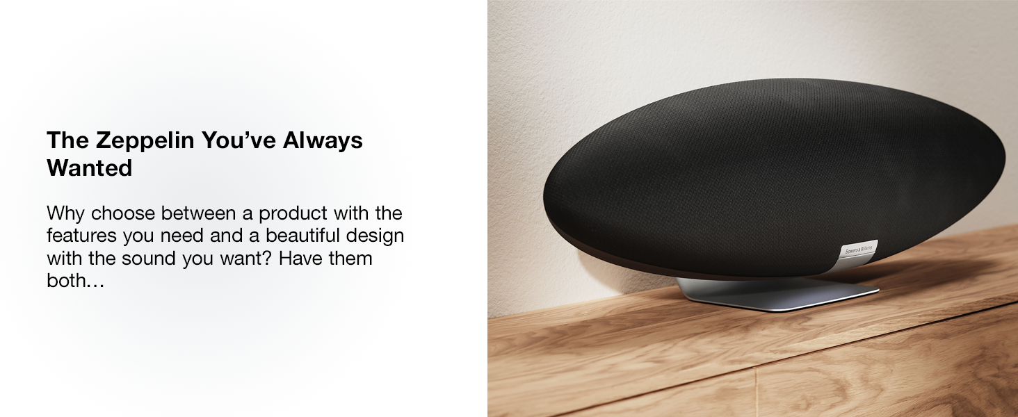 Bowers & Wilkins Zeppelin Wireless Smart Speaker with Alexa Built-In