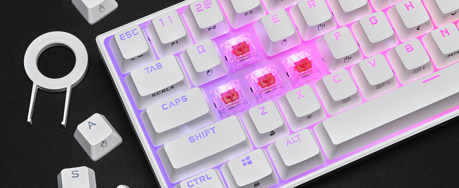 K65 RGB MINI WHITE - Gallery Image 6