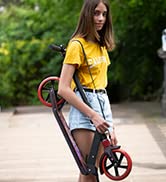 besrey Kids Scooter - Big Wheels Foldable Kick Scooter with Flashing LED Lights for Boys Girls, 4...
