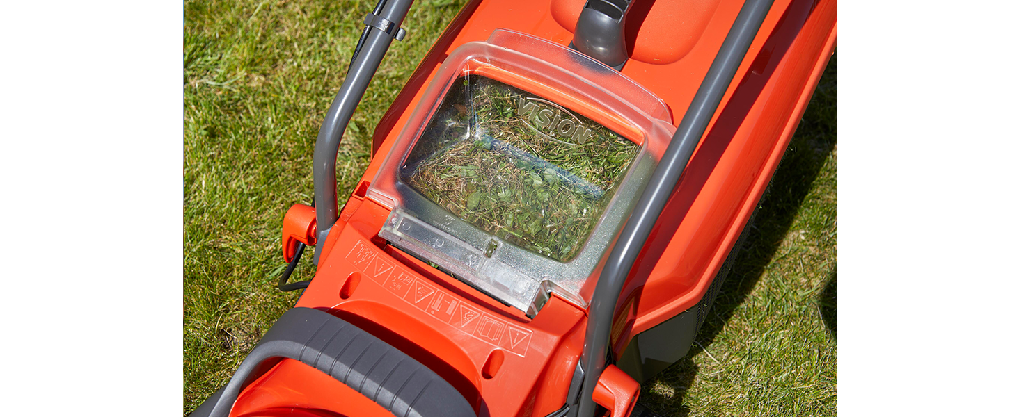 Its vision window allows you to see how full your grass box is, so you can spend less time checking