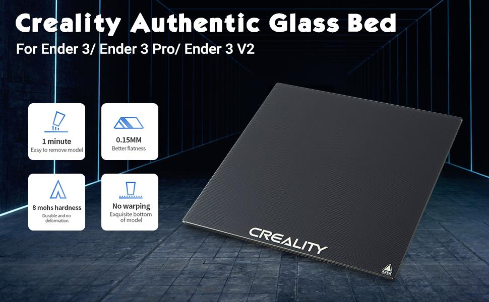 creality ender 3 glass bed