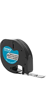 Dymo LetraTag Metallic Label Tape, Silver