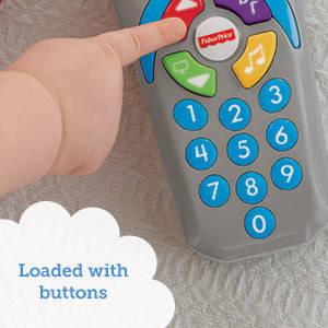 Baby will love using this toy remote to “channel surf” and learn with Puppy!