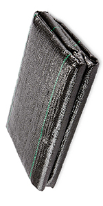 folded weed mat
