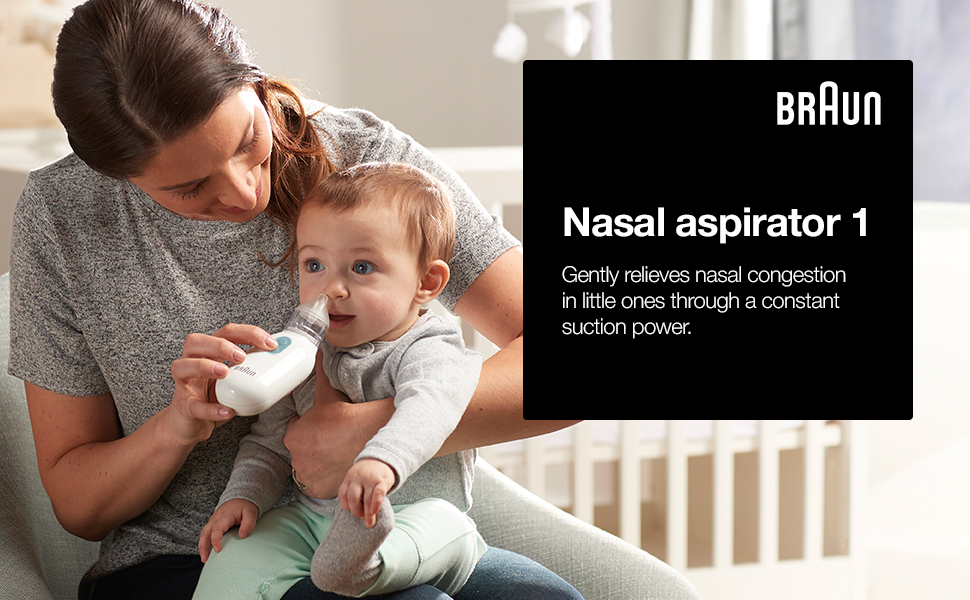 nasal aspirator; baby; nose sucker; snuffle babies; cold relief; nose cleaner; braun; electric;