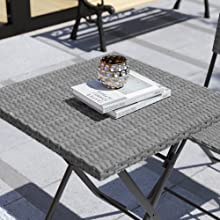 Capri Bistro Set, Grey