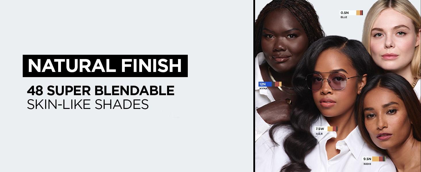 natural finish 48 super blendable skin-like shades