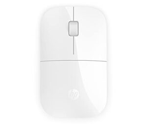 HP Z3700 White 2.4 GHz USB Slim Wireless Mouse with Blue LED1200 DPI Optical Sensor