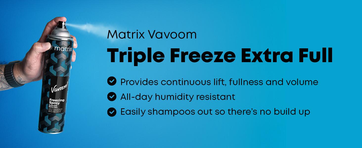 Matrix Vavoom Freeze Spray Extra Full Volumising Hairspray and Dry Shampoo