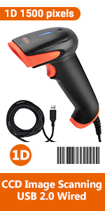 CCD 1D USB barcode scanner
